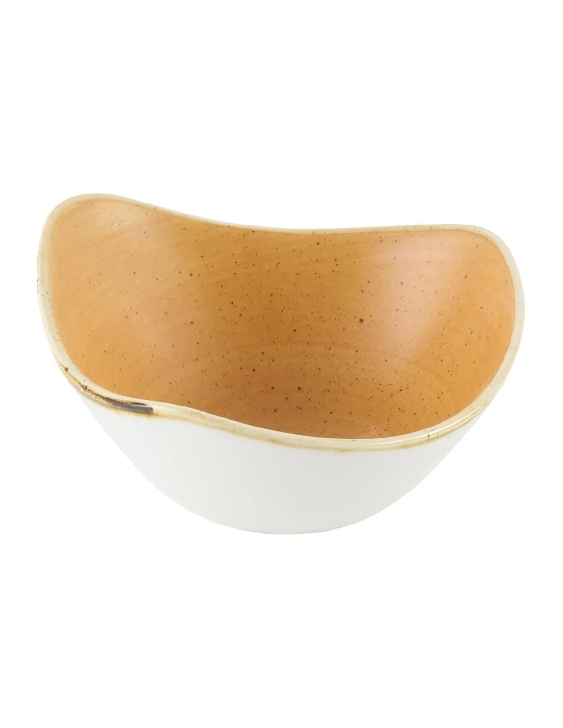 Bols triangulaires Churchill Stonecast Tangerine 153mm (Lot de 12)