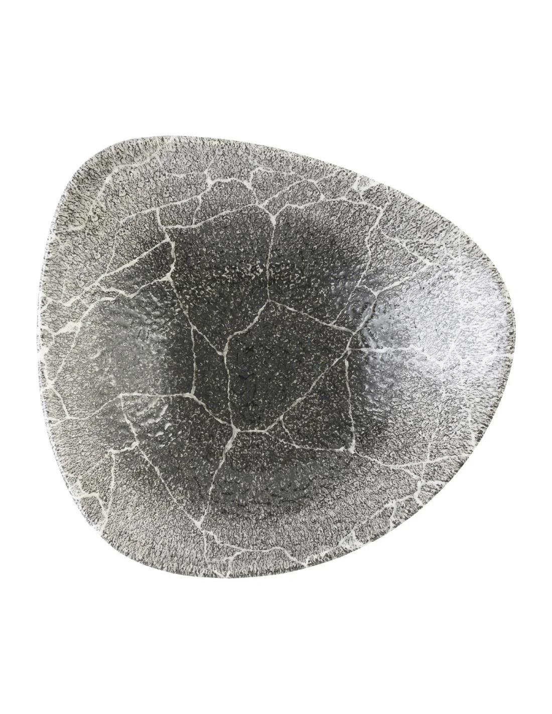 Bols triangulaires Churchill Studio Prints Kintsugi Quartz Black 235mm (Lot de 12)