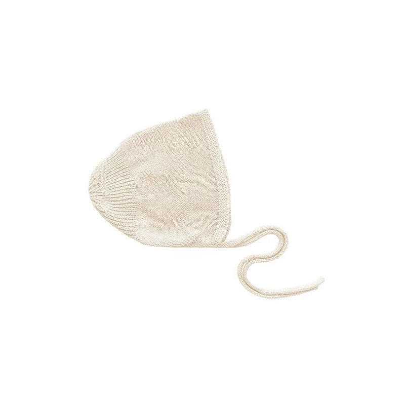 bonnet en tricot li&me cream