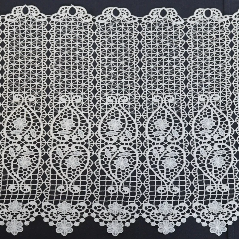 Brise Bise Macramé Hauteur 60cm Charme Blanc