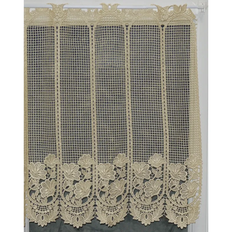 Brise Bise Macramé Hauteur 60cm Florale Ecru