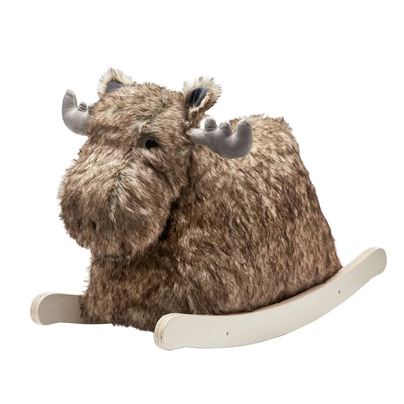 brown rocking moose