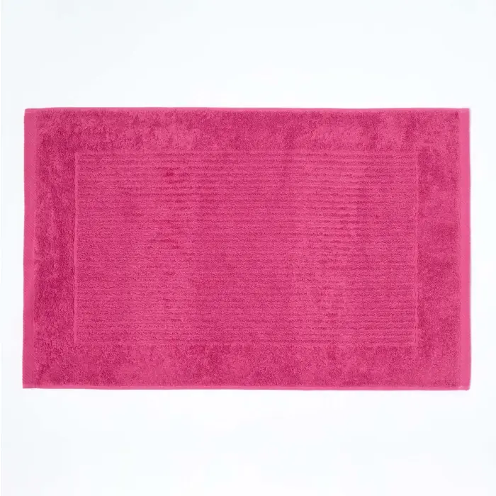 Tapis de bain uni en 100% coton