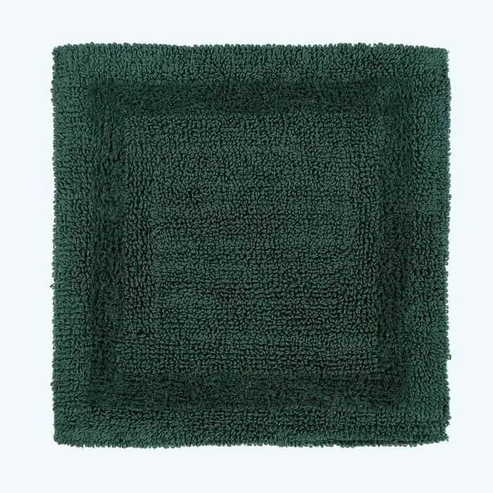 Tapis de douche en coton, 50 x 50 cm – Vert mousse