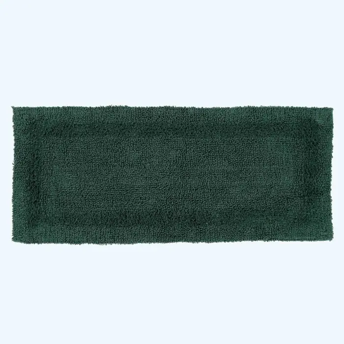 Tapis de bain long en coton, 40 x 100 cm – Vert mousse
