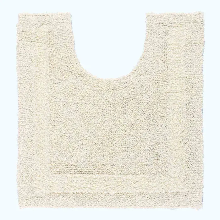 Tapis contour WC en coton, 50 x 55 cm