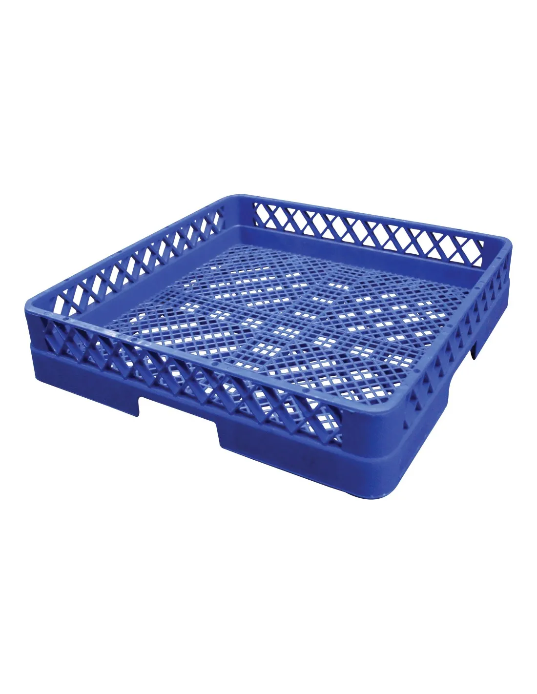 CASIER LAVE-VAISSELLE A COUVERTS SANS COMPARTIMENT POLYPROPYLENE BLEU BLUE COLOUR L (en mm) : 501 - P (en mm) : 501 H (en mm) :