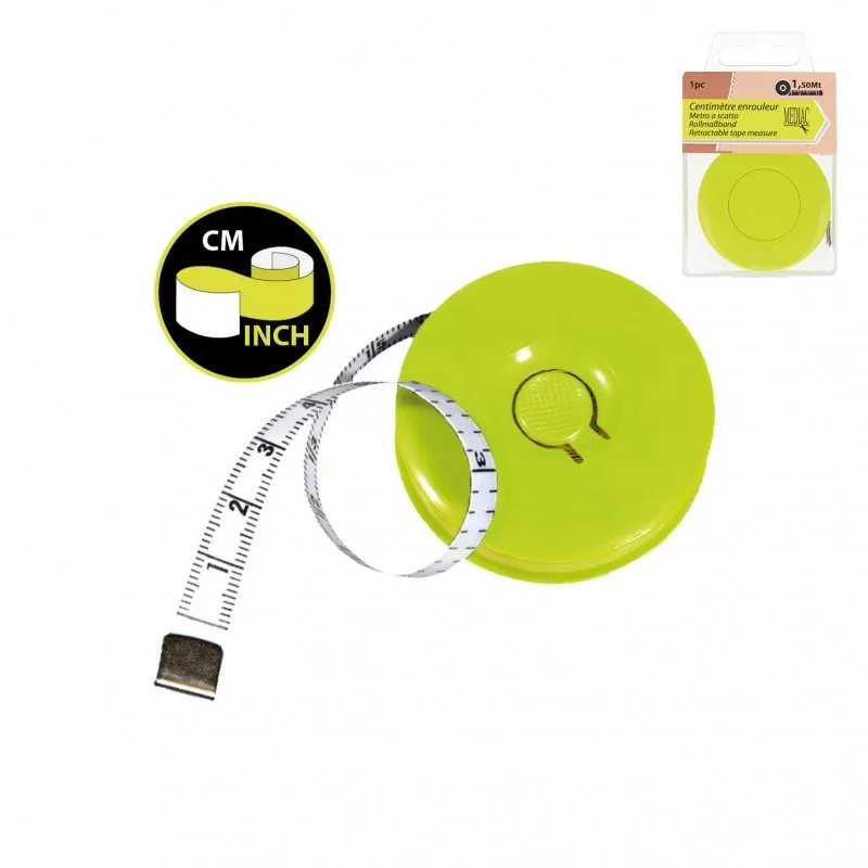 Centimetre enrouleur 1,5m Vert -