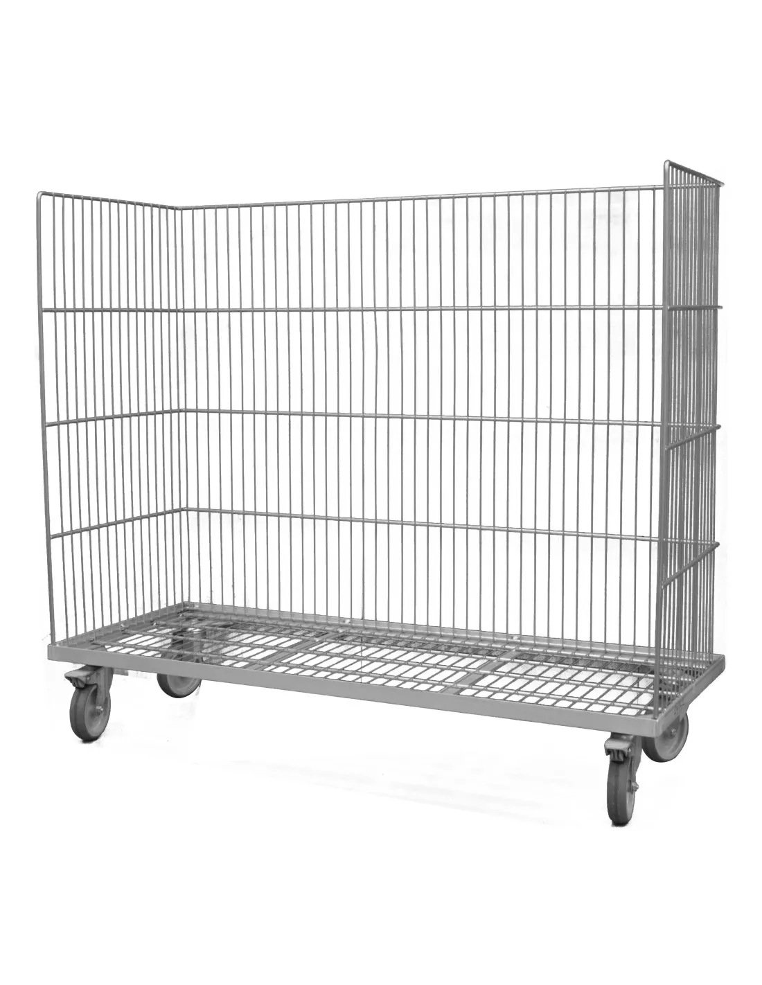 CHARIOT PANIER A BARQUETTES BOUCHERIE L (en mm) : 1 250 - P (en mm) : 500 H (en mm) : 1 100