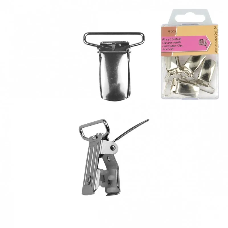 Clip bretelle *4p Argent -