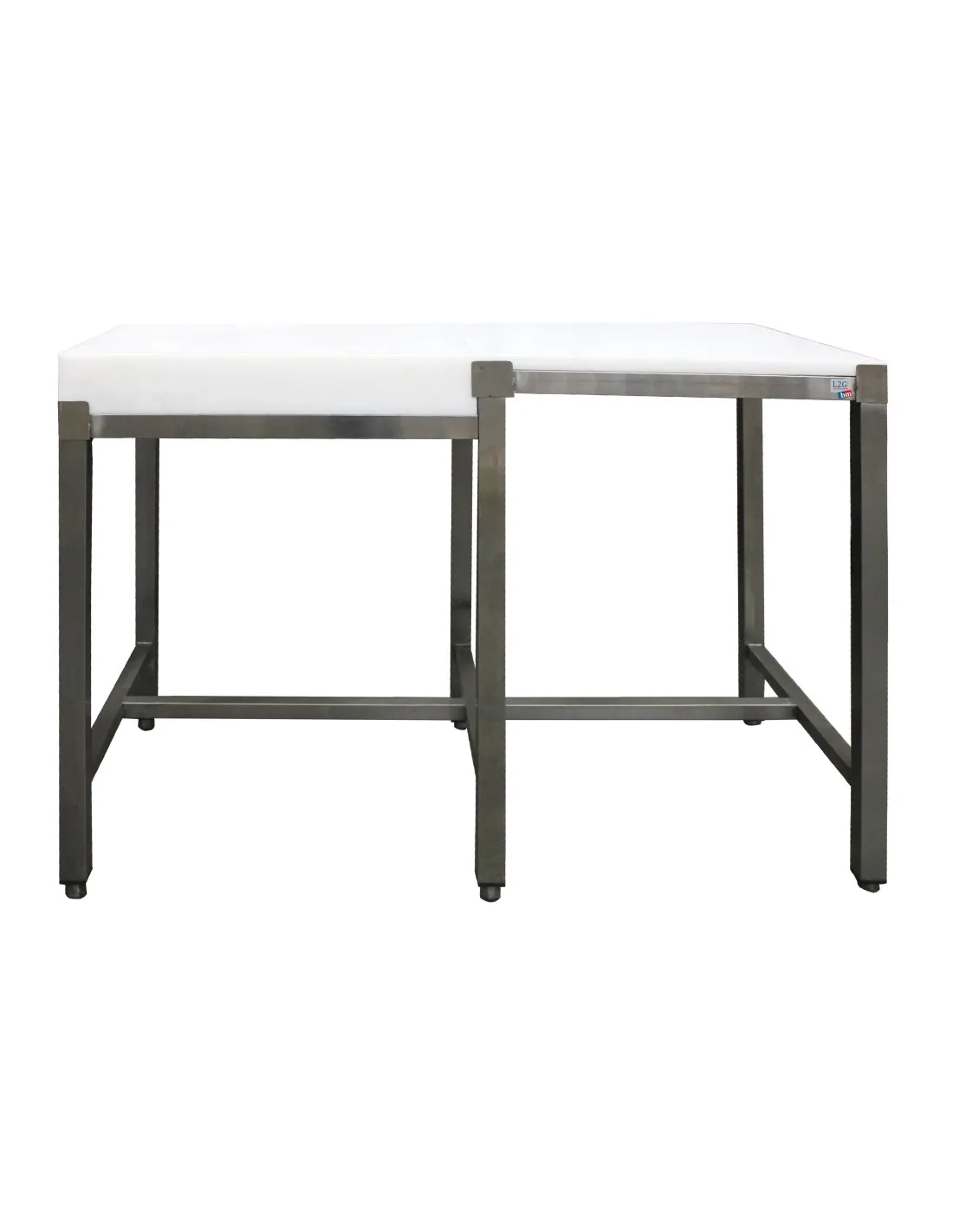 COMBINE INOX 304 BOIS-POLY CENTRAL BILLOT BOIS 600X600X100 MM L (en mm) : 1 200 - L (en mm) : 600 H (en mm) : 850