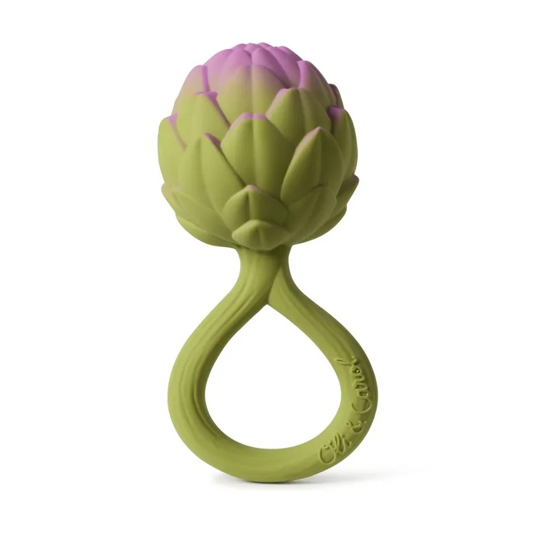 oli & carol artichoke rattle&teether