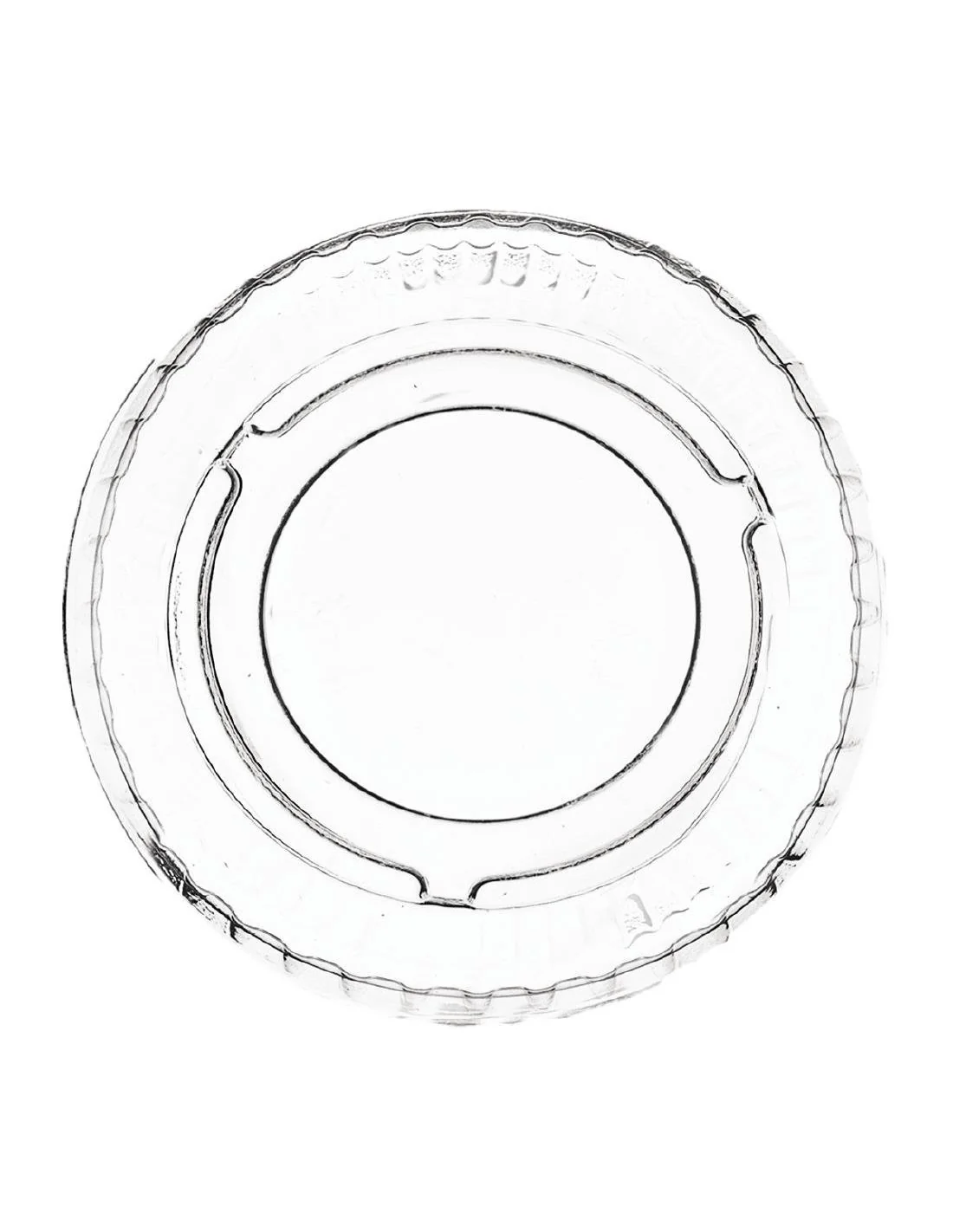 Couvercle pot à sauce compostable en PLA Vegware 28ml (x5000)