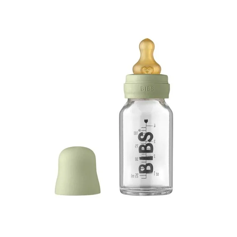 cristal bibs baby bottle sage 110ml