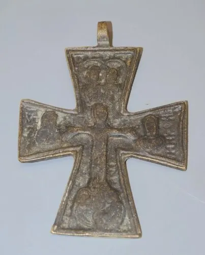 -CROIX PROBABLEMENT ORTHODOXE BRONZE BYZANTINE HTE EPOQUE époque à déterminer D