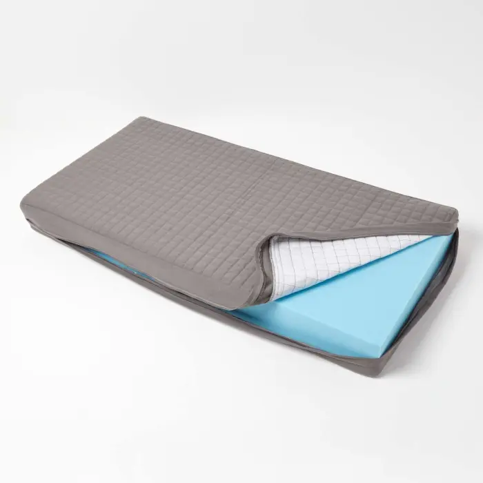 Housse de coussin en coton pour coussin pour canapé 2 places, Gris foncé