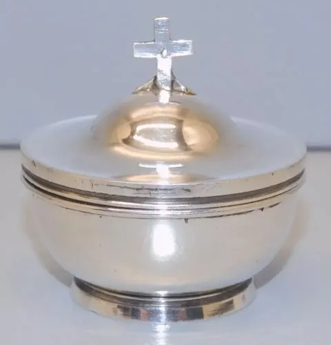 -CUSTODE ou PIXIDE en ARGENT début XIXe poinçon tête de LIEVRE RELIGION