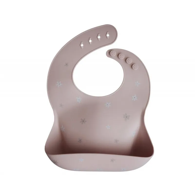 daisy mushie silicon bib
