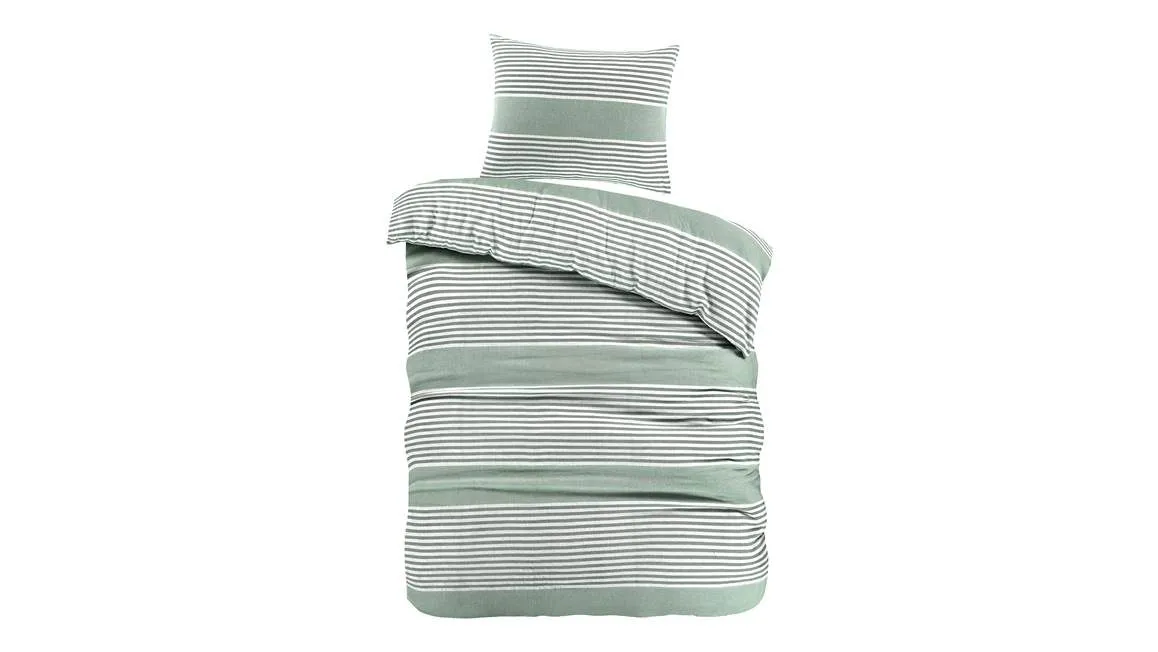 Day Dream Davos housse de couette en flanelle vert clair