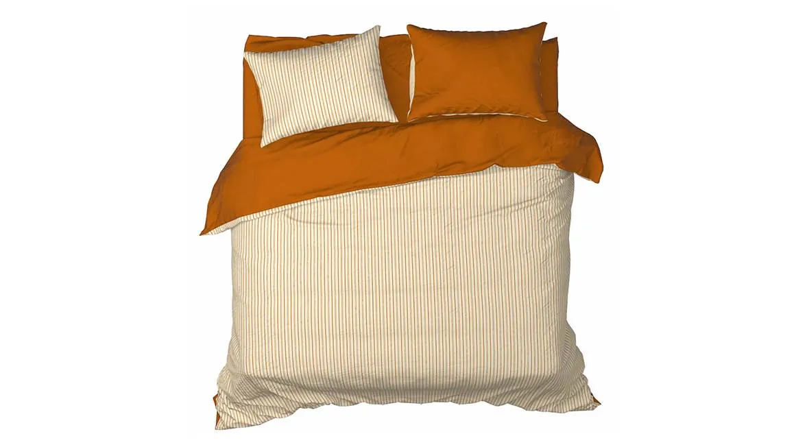 De Witte Lietaer Cleo housse de couette en flanelle cuivre