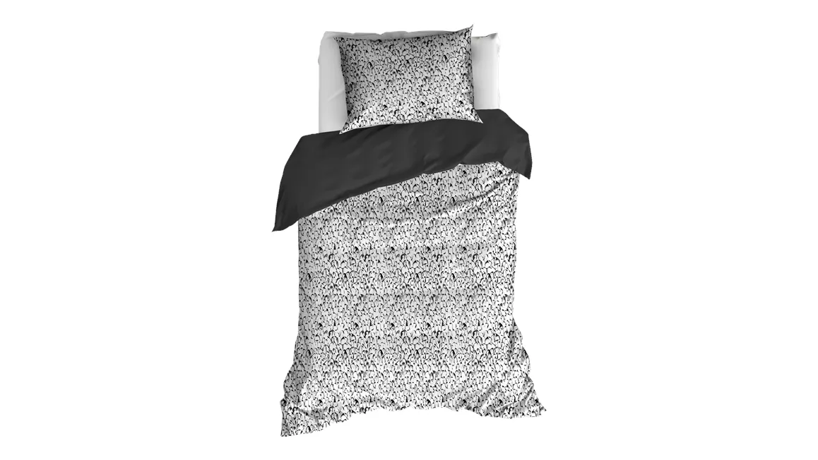 De Witte Lietaer Dandinement housse de couette noir/blanc