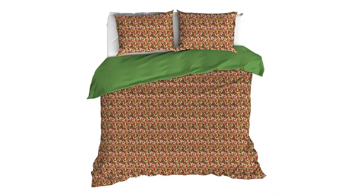 De Witte Lietaer Flowerpower housse de couette vert