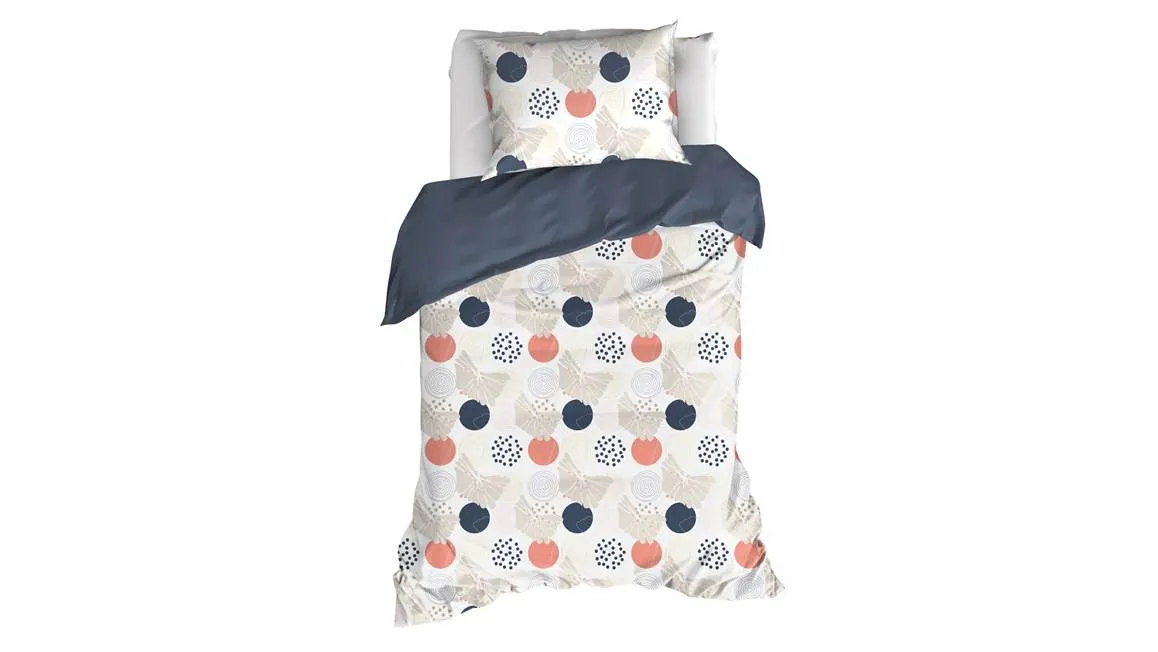 De Witte Lietaer Hermes housse de couette bleu acier