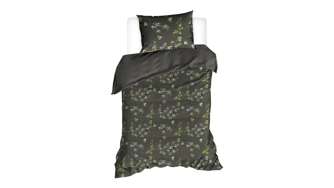 De Witte Lietaer Jasmin housse de couette anthracite