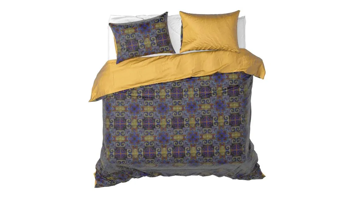 De Witte Lietaer Léon housse de couette jaune moutarde