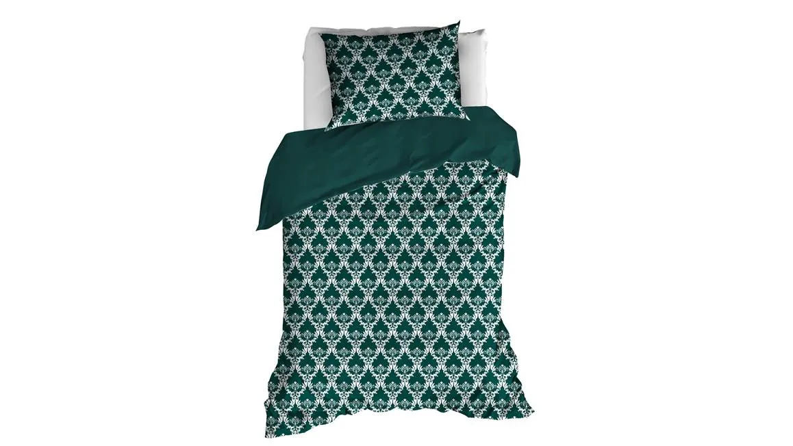 De Witte Lietaer Rococo housse de couette vert pétrole