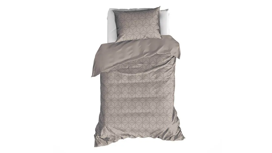 De Witte Lietaer Skyscraper housse de couette taupe clair