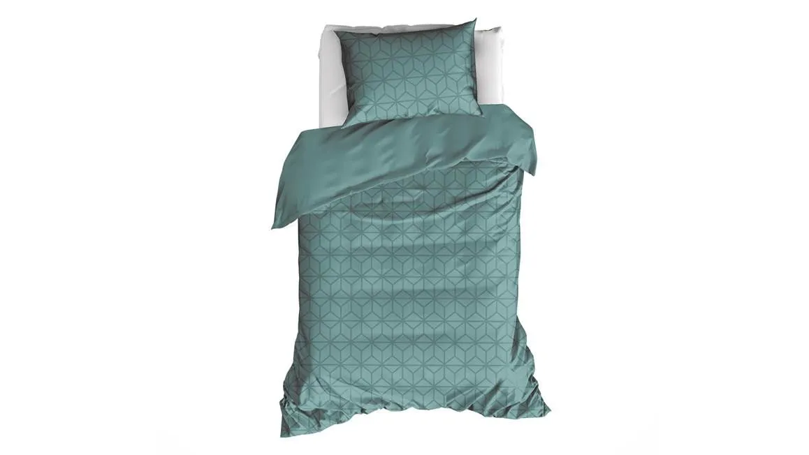 De Witte Lietaer Skyscraper housse de couette vert foncé