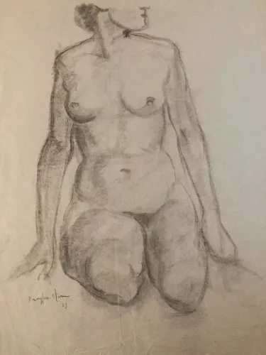 Dessin Fusain Papier Femme Nue Erotique Nu Jean Dreyfus 1929 Stern Danse