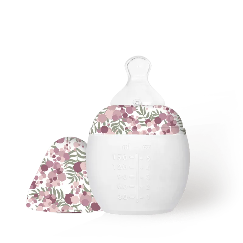elhee milk baby bottle liberty mimosa field pink