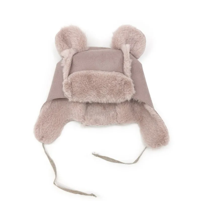 teddy hat eskimo suede blush t1