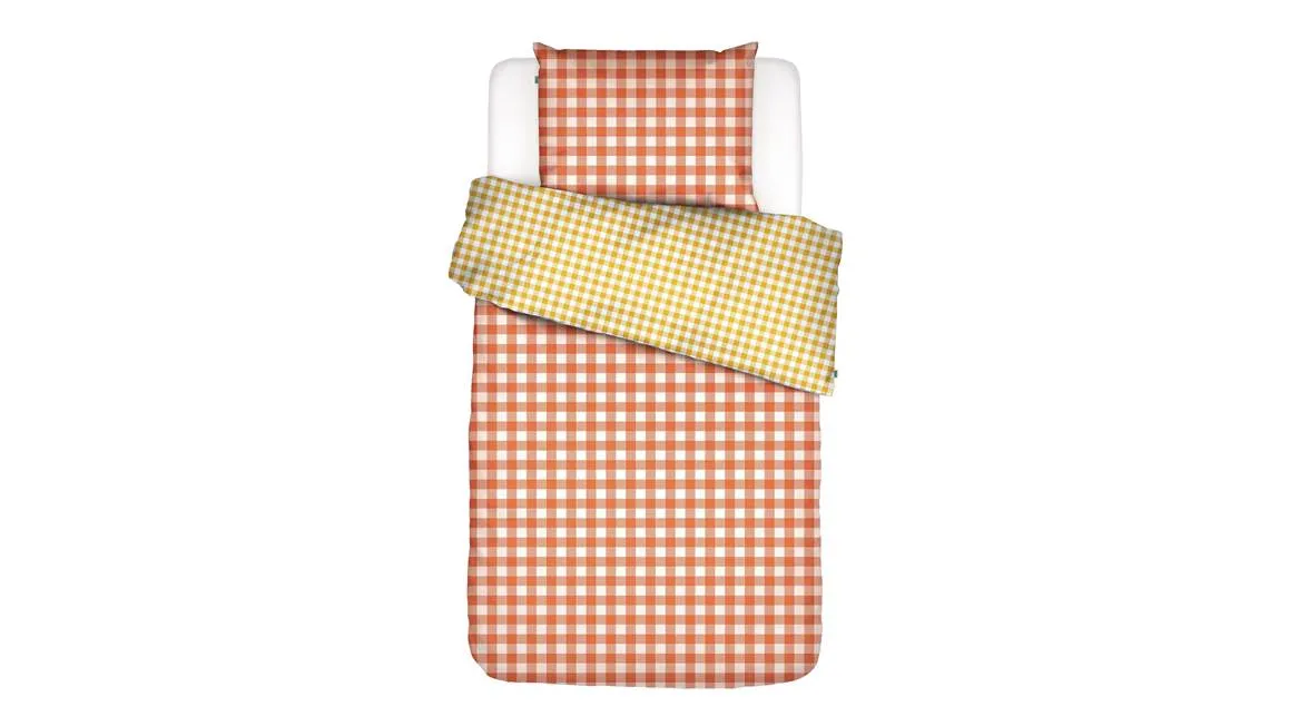 Essenza Esprit Vichy housse de couette orange