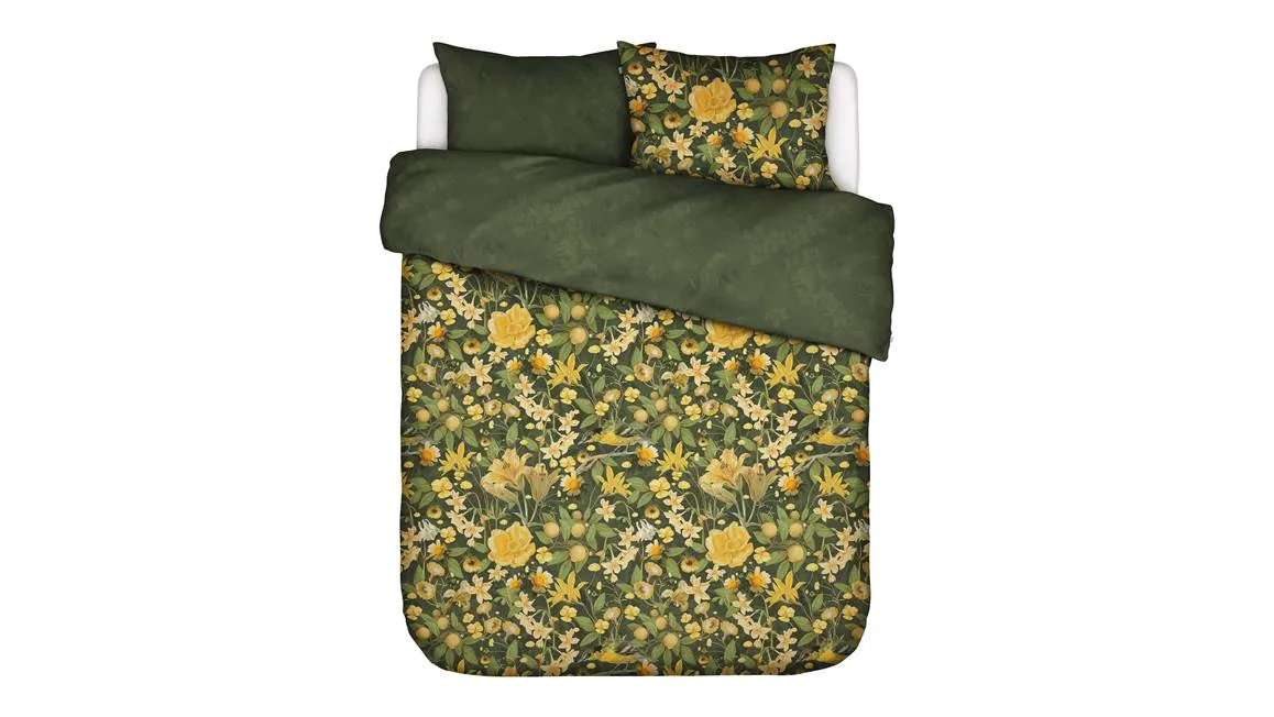 Essenza Lisa housse de couette vert gris