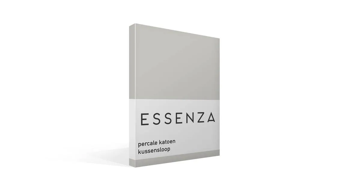 Essenza Premium taie d'oreiller percale argent
