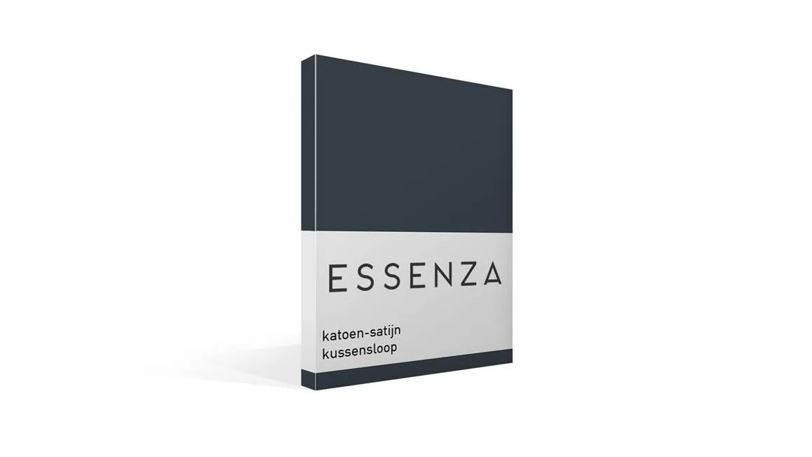 Essenza Satin taie d'oreiller bleu nuit