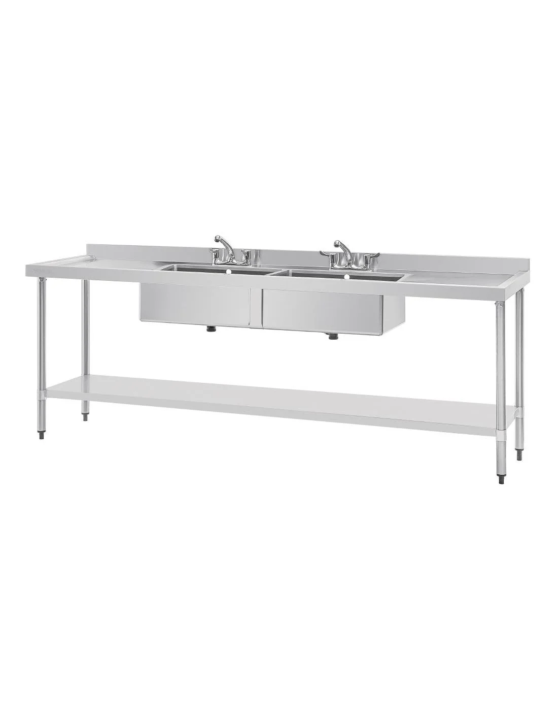 Evier en acier inoxydable Vogue - 2400 x 600mm