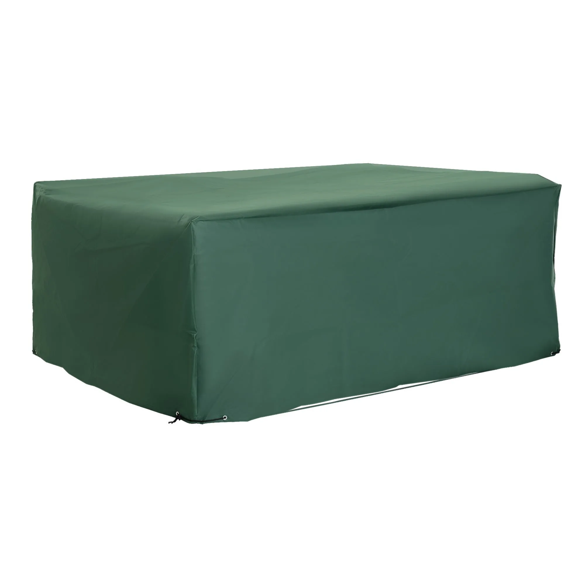 210 x 140 x 80 cm Outdoor Garden Furniture Cover Green Waterproof Anti-UV 600D Heavy Duty Oxford Fabric Patio Furniture Cover for Rectangular Sofa Table Set