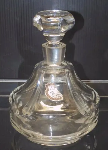 -FLACON CRISTAL 1940 AVEC SON BOUCHON COLLECTION DECO VITRINE  D