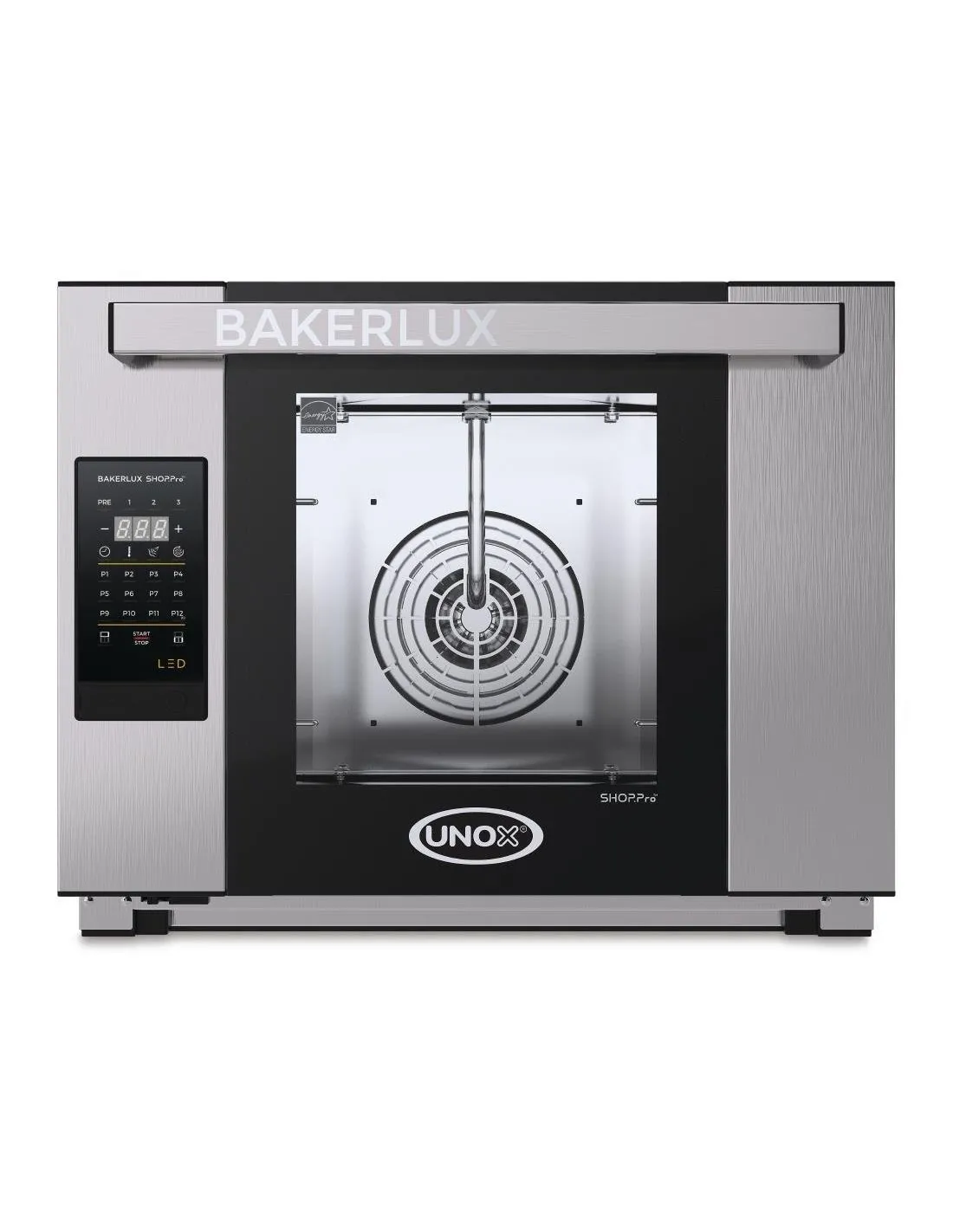 Four à convection avec humidificateur Unox Bakerlux SHOP Pro Arianna Led 4 plaques 460 x 330mm