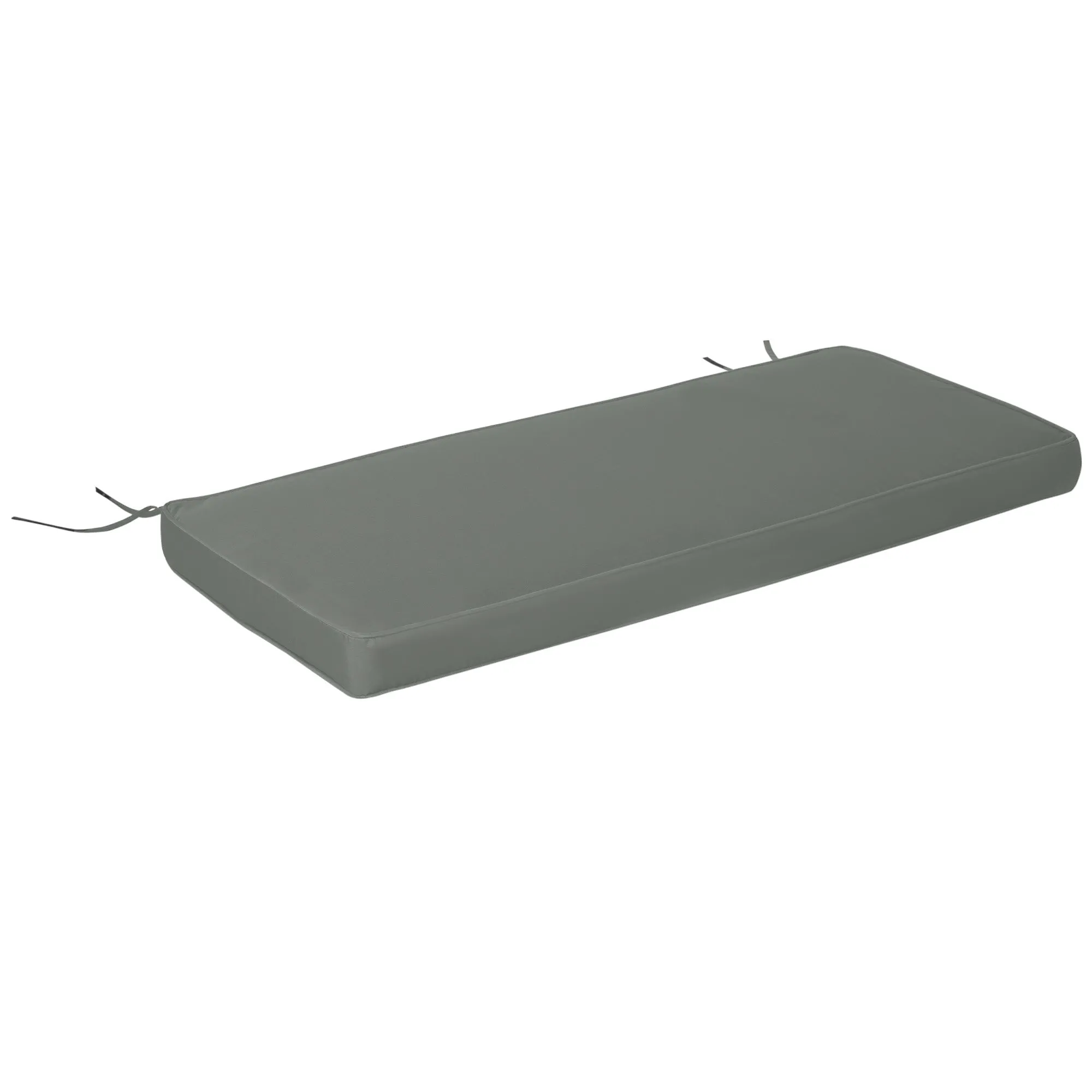 120 x 50 x 8 cm Garden Bench Cushion Grey 2 Seater Loveseat Seat Pad for Patio Swing Furniture for Indoor & Outdoor Use