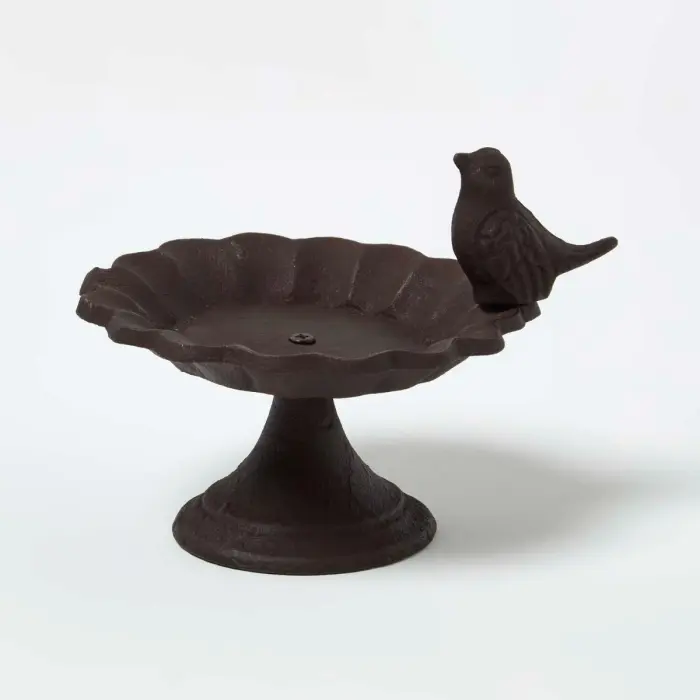 Bain pour oiseaux en fonte