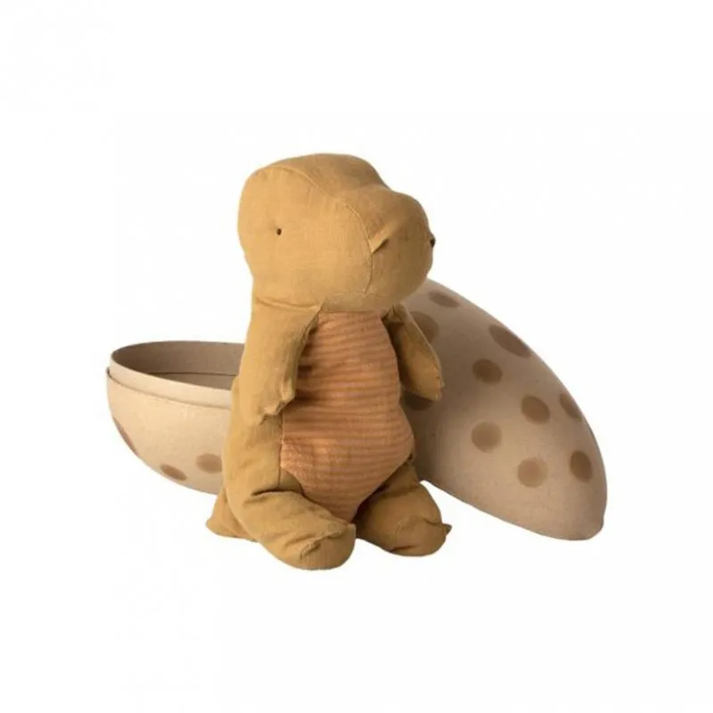 gantosaurus maileg dans l'oeuf ochre foncé