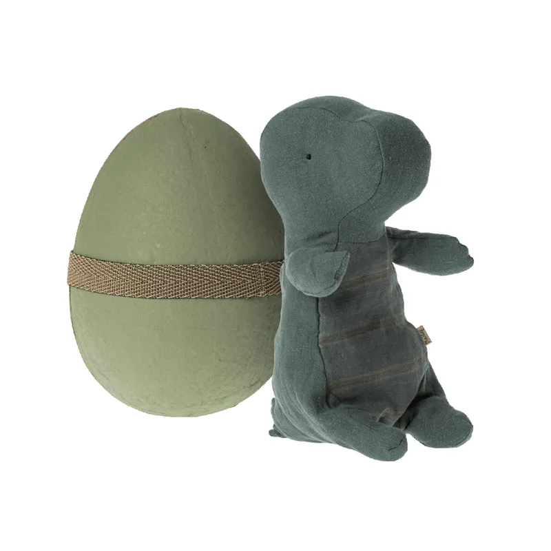 gantosaurus maileg dans l'oeuf pétrole foncé