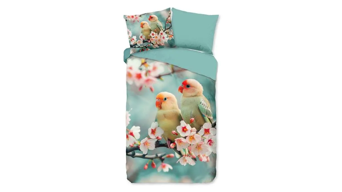 Good Morning Chibi housse de couette aqua