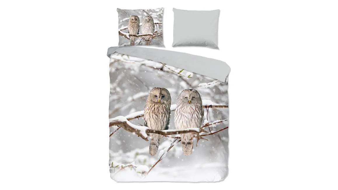 Good Morning Febe housse de couette en flanelle gris