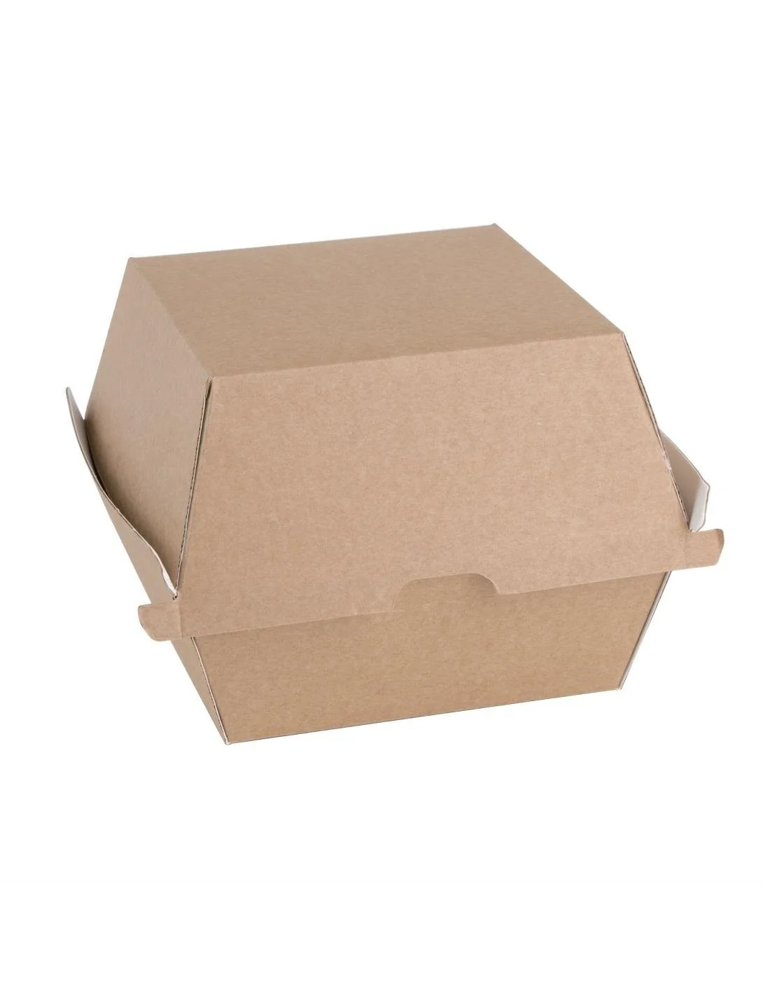 Grandes boîtes hamburger compostables kraft Fiesta Compostable 112mm (lot de 150)